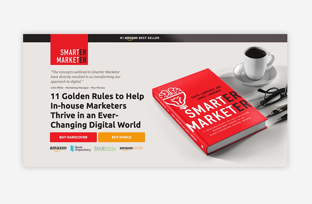 Smarter Marketer 电子书登陆页面