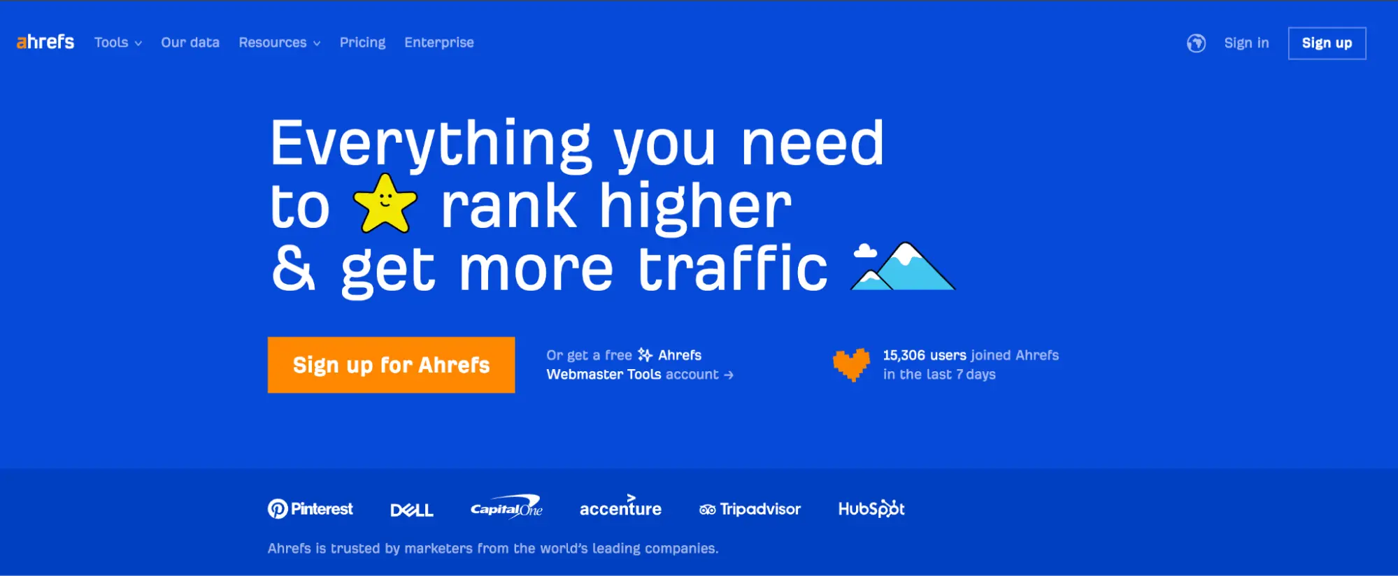 Ahrefs 首页