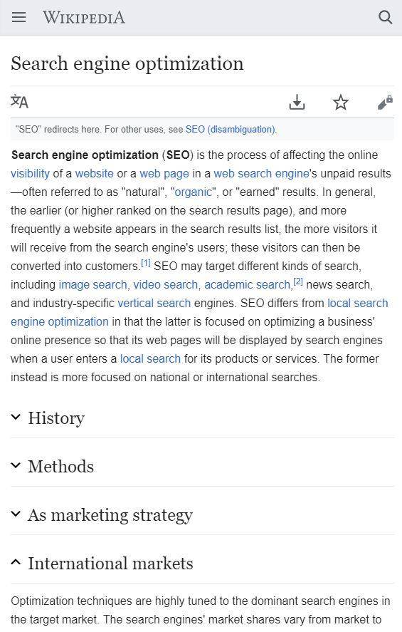 Wikipedia hidden content