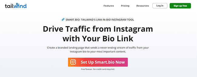 TailWind Bio Link Homepage