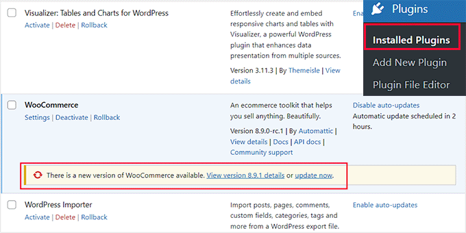 更新你的WooCommerce插件